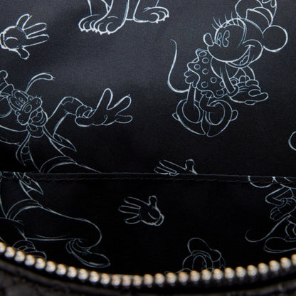 Disney by Loungefly Mini Rucksack Sketched - Mickey & Friends Image 3