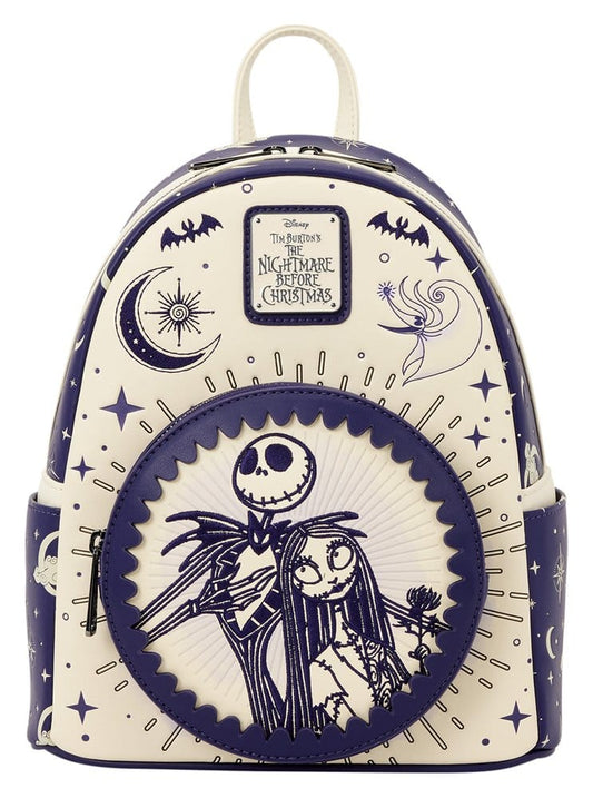 Nightmare before Christmas by Loungefly Mini Rucksack Jack Skellington & Sally Night Sky Image 1
