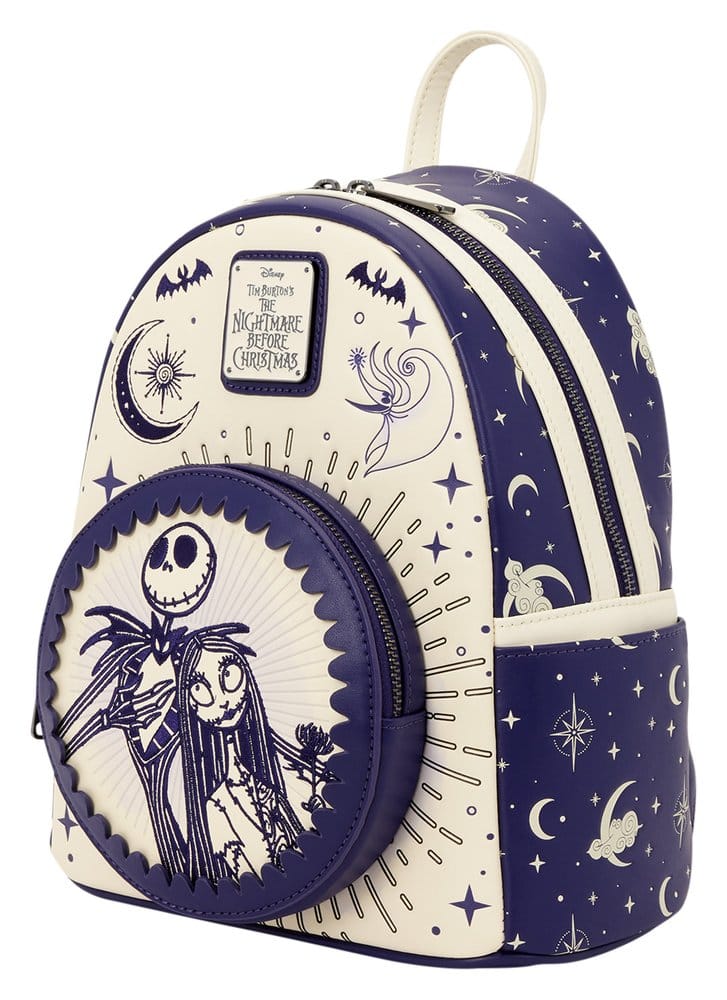 Nightmare before Christmas by Loungefly Mini Rucksack Jack Skellington & Sally Night Sky Image 2
