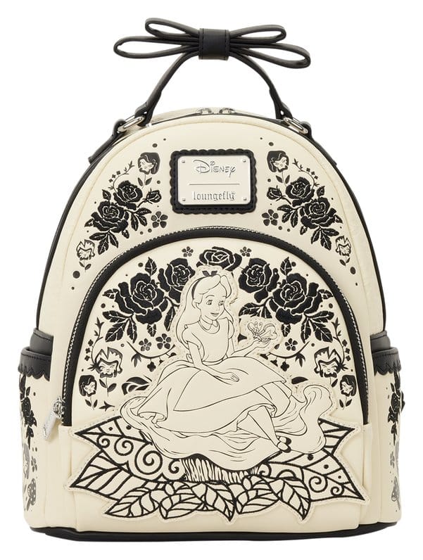 Alice in Wonderland Embroidered Floral Mini Backpack Image 1