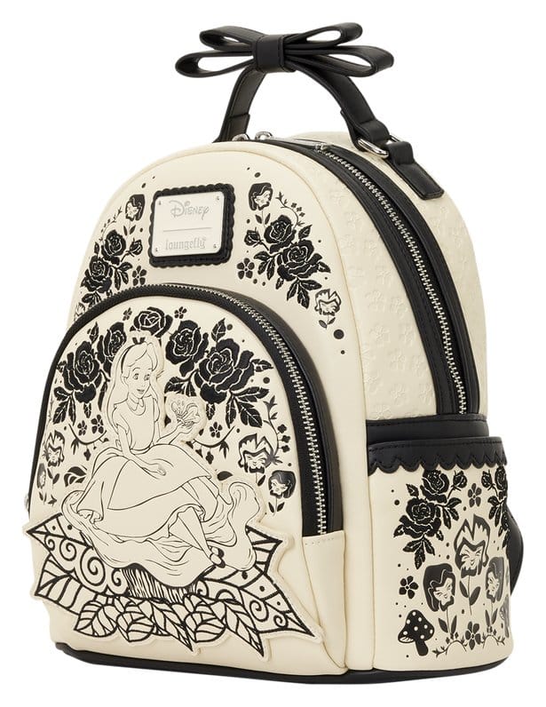 Alice in Wonderland Embroidered Floral Mini Backpack Image 2