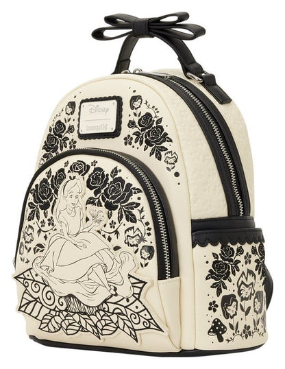 Alice in Wonderland Embroidered Floral Mini Backpack Image 2