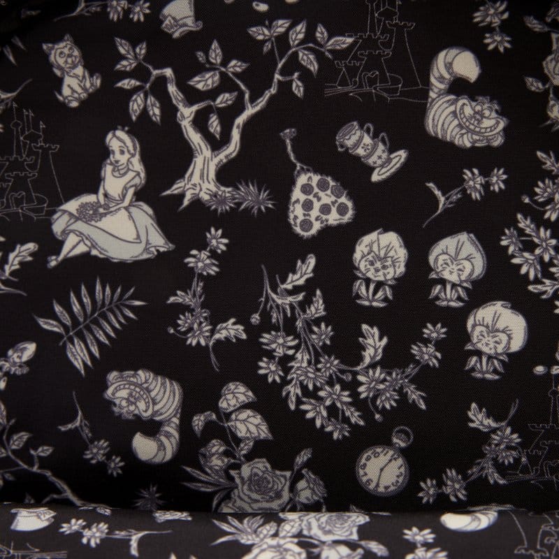 Alice in Wonderland Embroidered Floral Mini Backpack Image 4