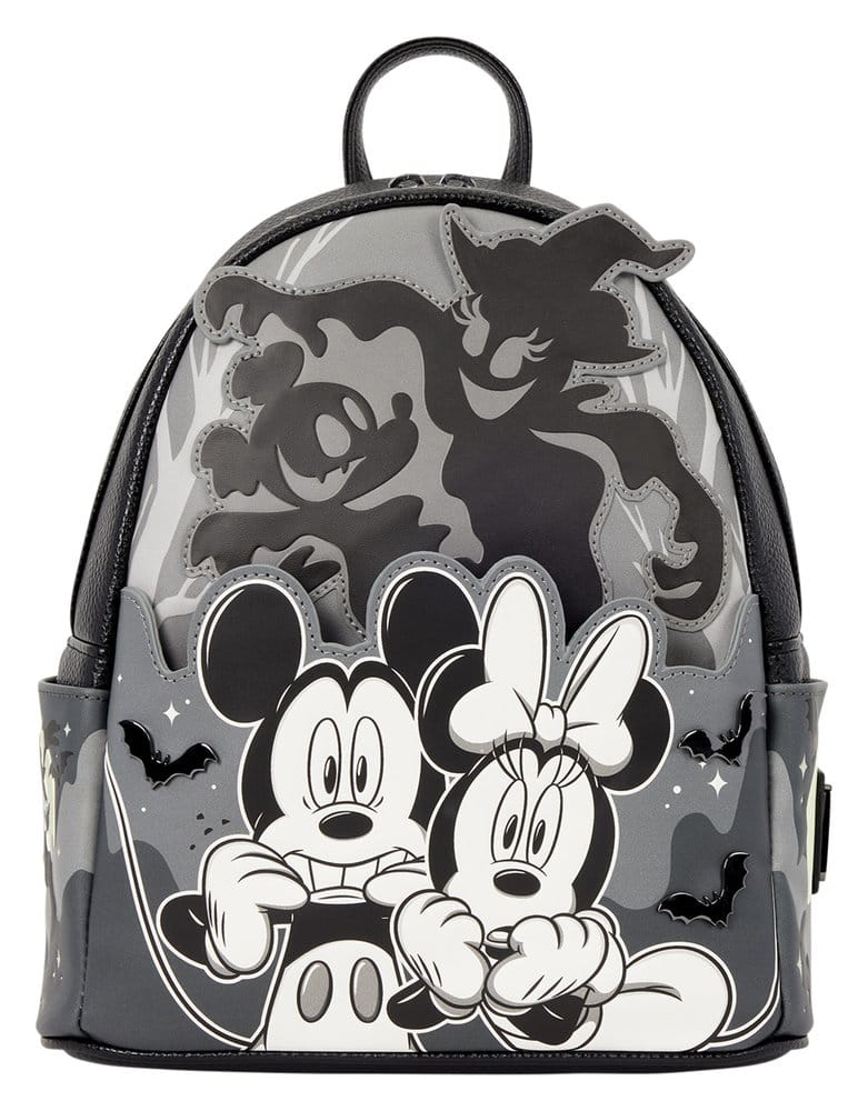 Mickey & Minnie by Loungefly Mini Rucksack Ghost Light Up Glow Image 1