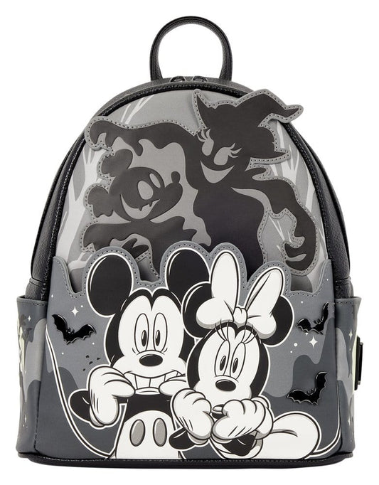 Mickey & Minnie by Loungefly Mini Rucksack Ghost Light Up Glow Image 1