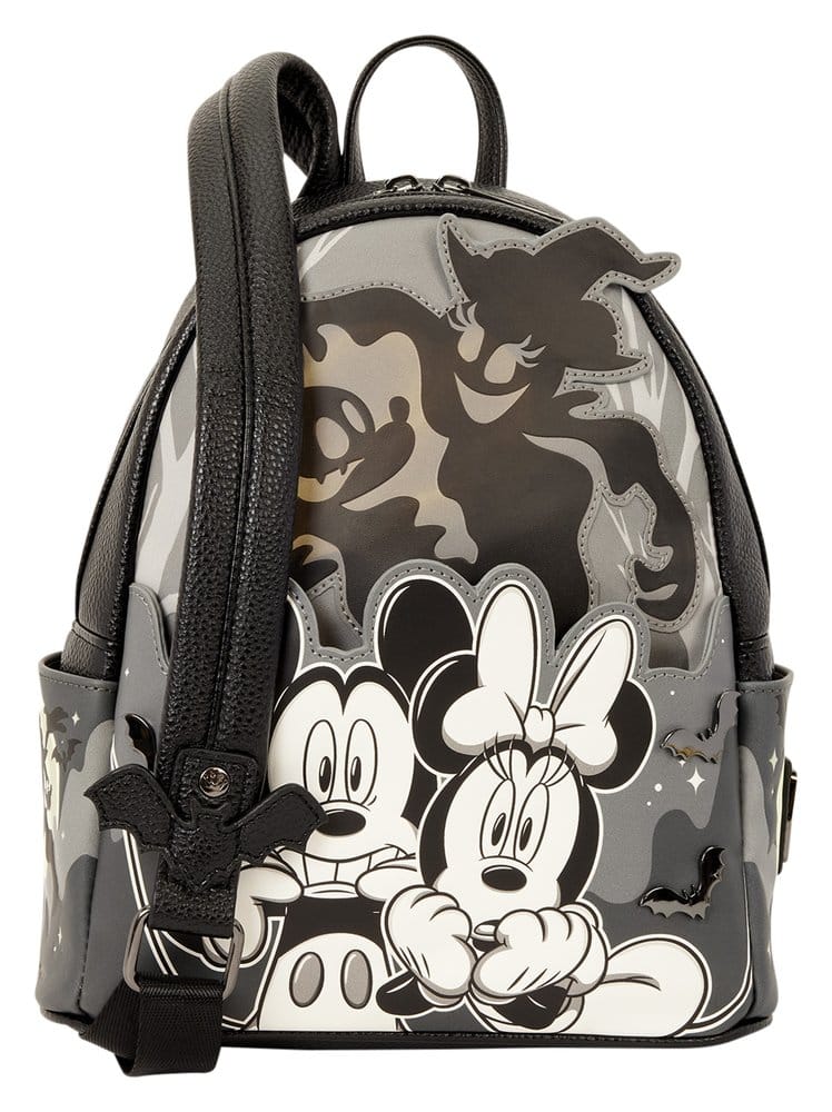 Mickey & Minnie by Loungefly Mini Rucksack Ghost Light Up Glow Image 5