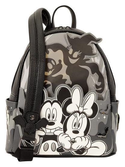 Mickey & Minnie by Loungefly Mini Rucksack Ghost Light Up Glow Image 5
