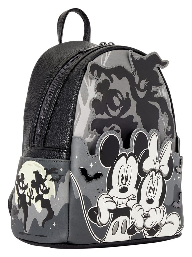 Mickey & Minnie by Loungefly Mini Rucksack Ghost Light Up Glow Image 7