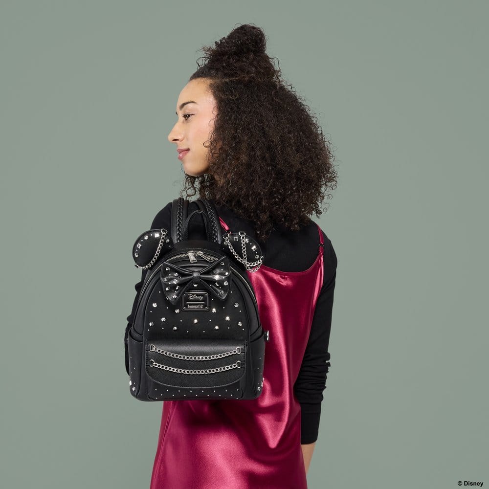 Minnie Mouse by Loungefly Mini Rucksack Studs & Chains Image 2