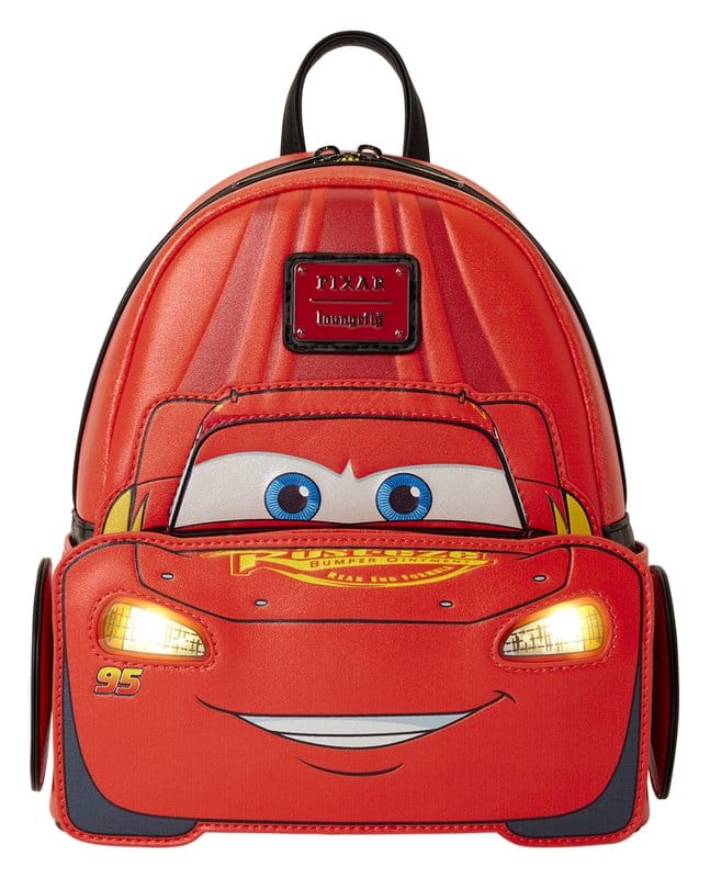 Cars by Loungefly Mini Rucksack 20th Anniversary Lightning McQueen Metallic LightUp Image 1