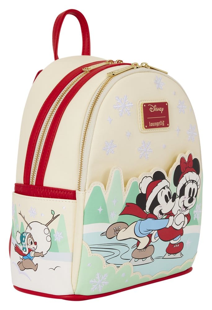 Mickey & Friends by Loungefly Mini Rucksack mit Haarband Halterung Ice Skating Image 3