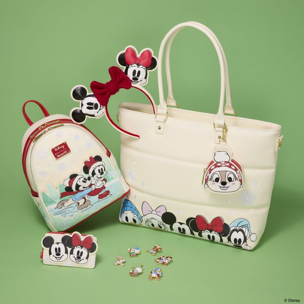 Mickey & Friends by Loungefly Mini Rucksack mit Haarband Halterung Ice Skating Image 9