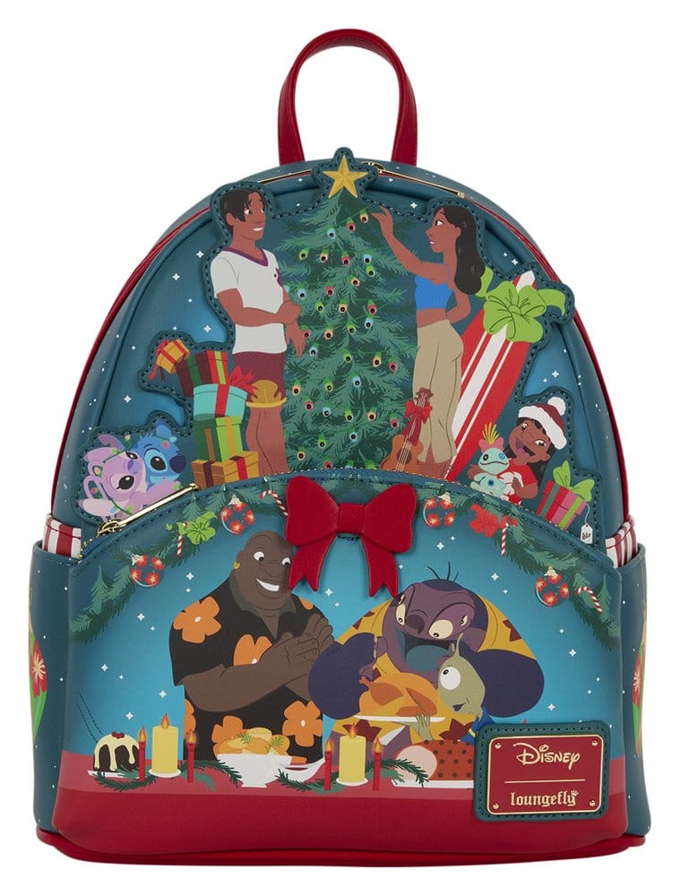 Lilo & Stitch by Loungefly Mini Rucksack Holiday Celebration Image 1