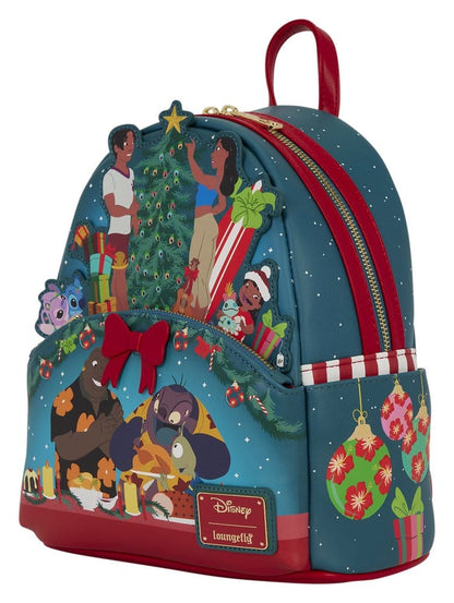 Lilo & Stitch by Loungefly Mini Rucksack Holiday Celebration Image 4