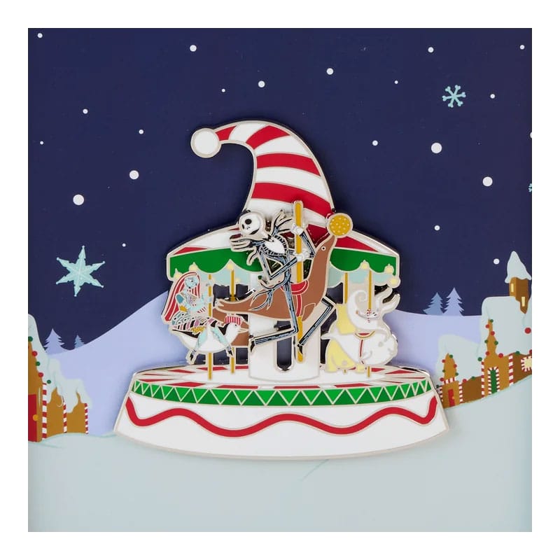Nightmare Before Christmas by Loungefly Ansteck-Pins Christmas Town Carousel 3" Limited Edition 8 cm Image 1
