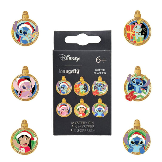 Disney by Loungefly Ansteck-Pins Blind Box Lilo & Stitch Holiday Ornaments Sortiment (12) Image 1