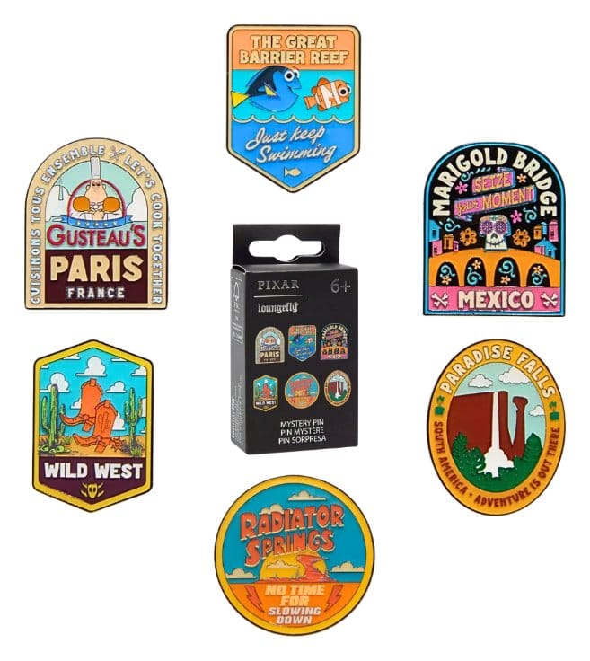 Disney Pixar Ansteck-Pins NATIONAL PARK STICKER MYPIN Blind Display (12) Image