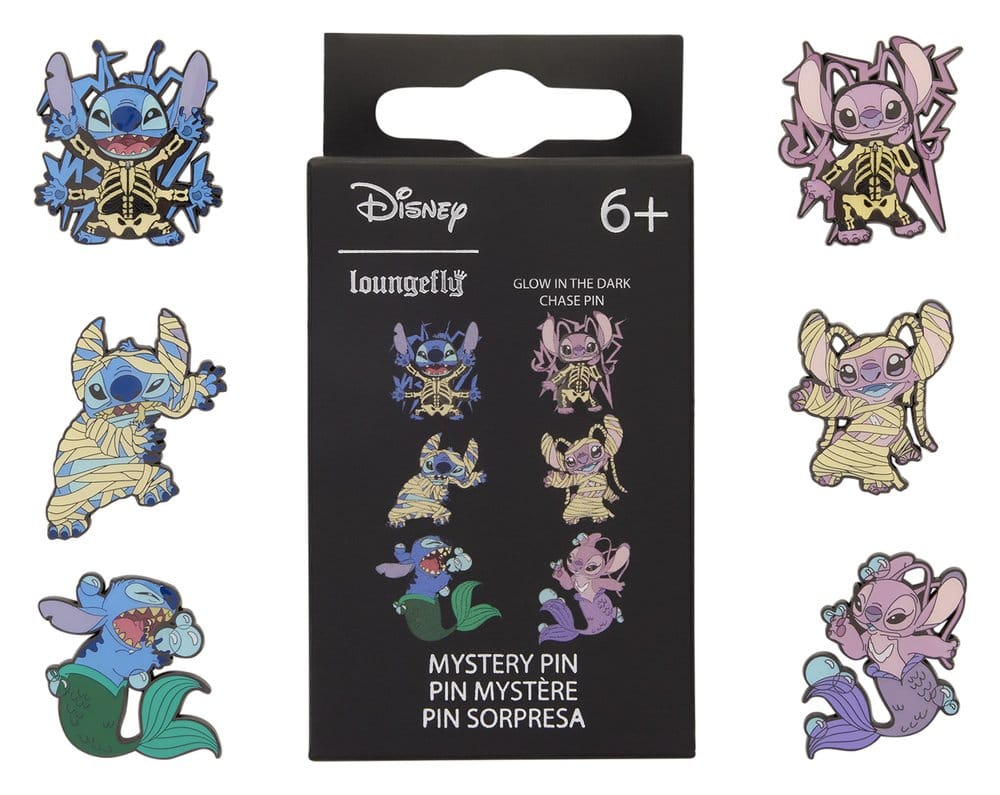Lilo & Stitch by Loungefly Ansteck-Pins Stitch & Angel Halloween Costumes Blind Display (12) Image 1