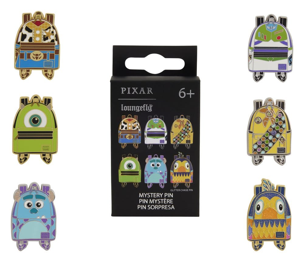 Disney/Pixar by Loungefly Ansteck-Pins Mini Backpack Blind Box Sortiment (12) Image 1