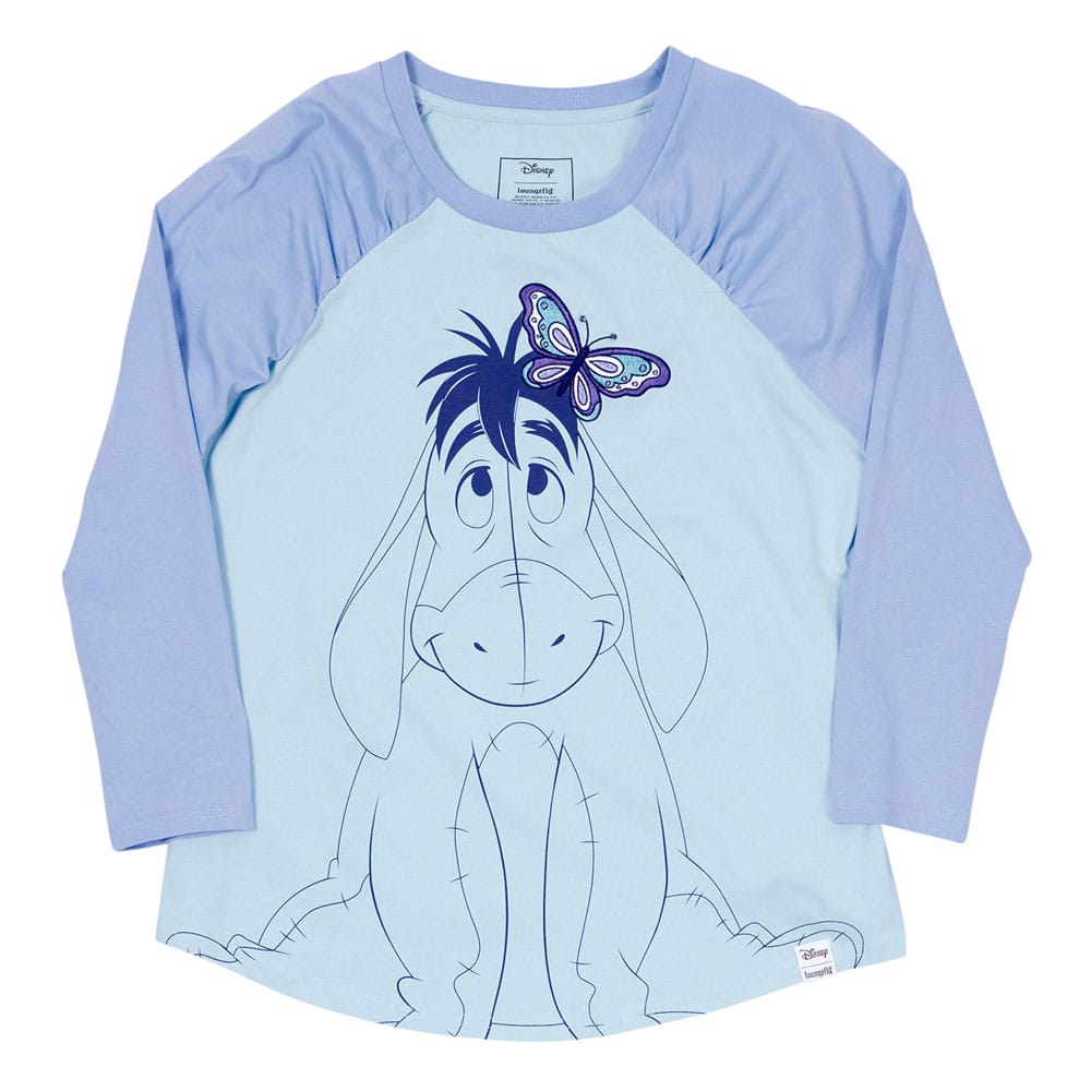 Winnie the Pooh by Loungefly Tee T-Shirt Unisex Eeyore Shirred Raglan Größe S Image 1