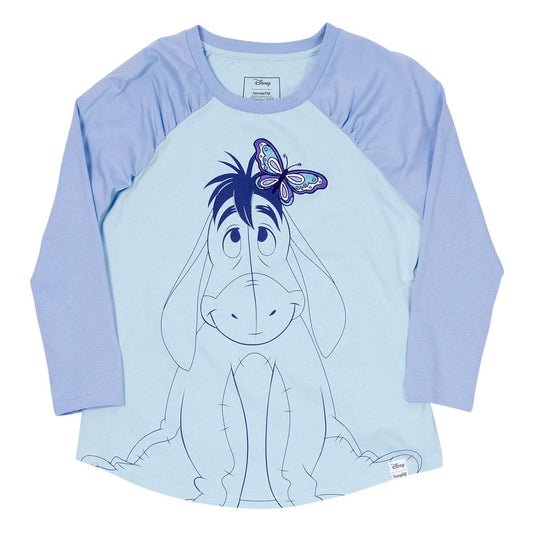 Winnie the Pooh by Loungefly Tee T-Shirt Unisex Eeyore Shirred Raglan Größe S Image 1