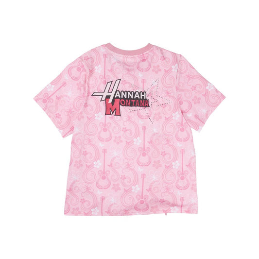 Disney by Loungefly Tee T-Shirt Unisex Hannah Montana Shirred Hem Größe L Image 2