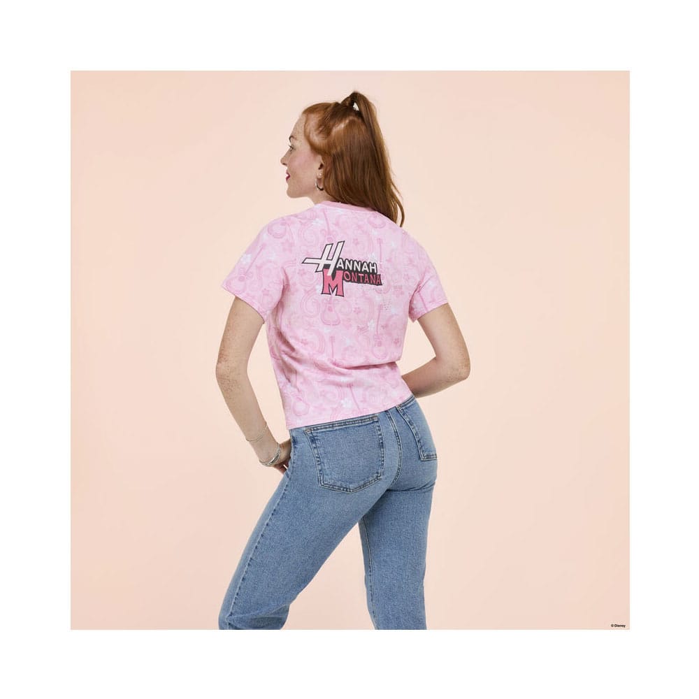 Disney by Loungefly Tee T-Shirt Unisex Hannah Montana Shirred Hem Größe XL Image 6