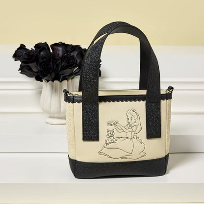Alice in Wonderland Mini Tote Crossbody Bag Image 2