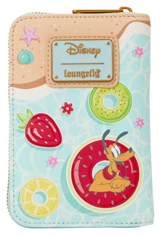 Mickey & Minnie Beach Fun Zip Around Wallet Image 4