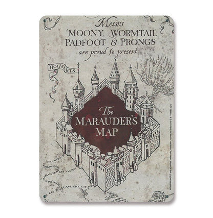 Harry Potter Blechschild Marauders Map 15 x 21 cm Image 1