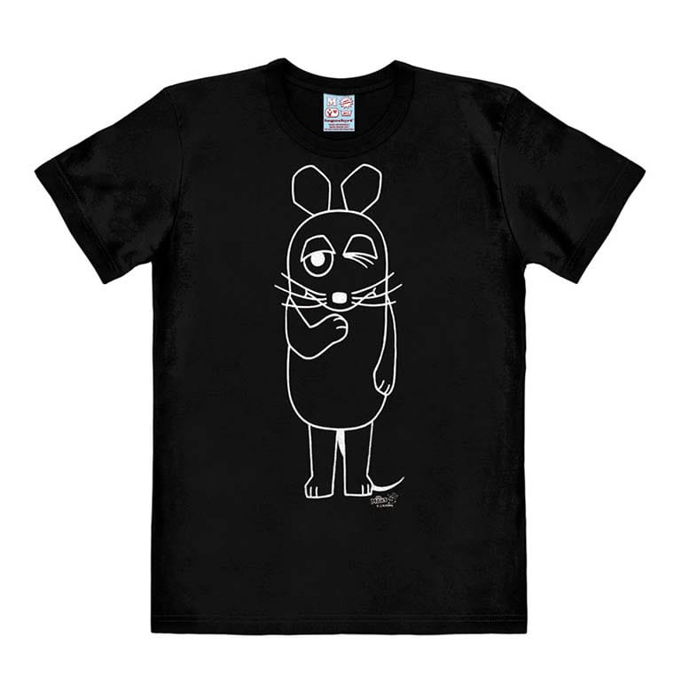 Die Sendung mit der Maus Easy Fit T-Shirt Outline   Größe S Image
