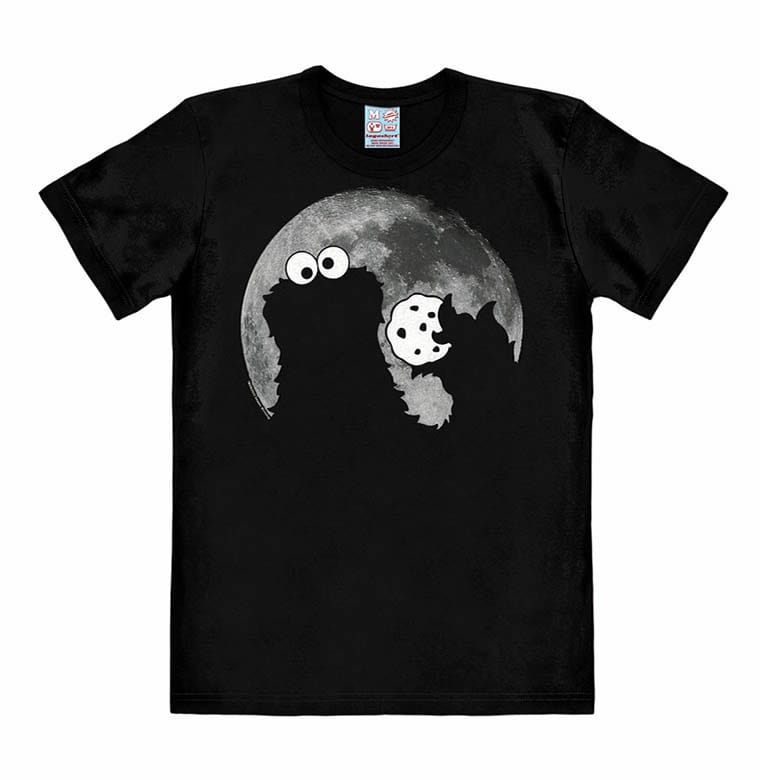 Sesamstraße Easy Fit T-Shirt Cookie Monster - Moon Größe XL Image