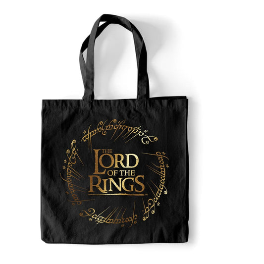 Herr der Ringe Tragetasche Gold Foil Image