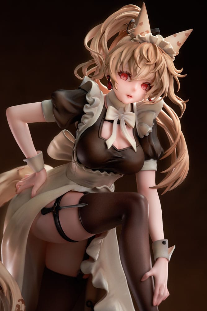 Original Character PVC Statue 1/7 Battle Maid Different Species Leopard Cat Maria Deluxe Edition 24 cm Image 4
