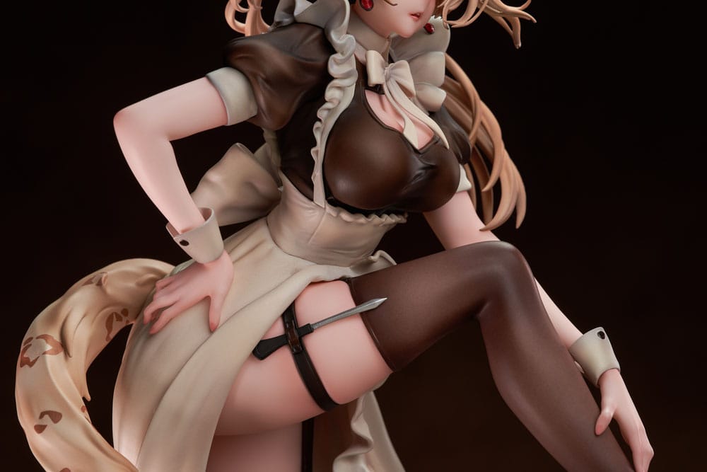 Original Character PVC Statue 1/7 Battle Maid Different Species Leopard Cat Maria Deluxe Edition 24 cm Image 6