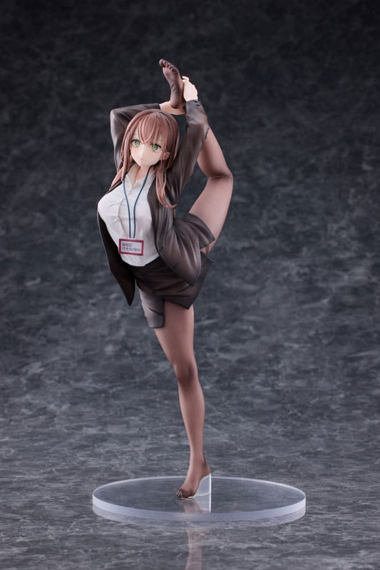 Original Character PVC Statue 1/6 OL-chan Who Doesn't Want to Go to Work White Ver. Deluxe Edition 26 cm Image 1