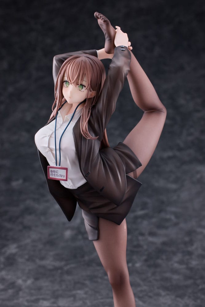 Original Character PVC Statue 1/6 OL-chan Who Doesn't Want to Go to Work White Ver. 26 cm Image 3