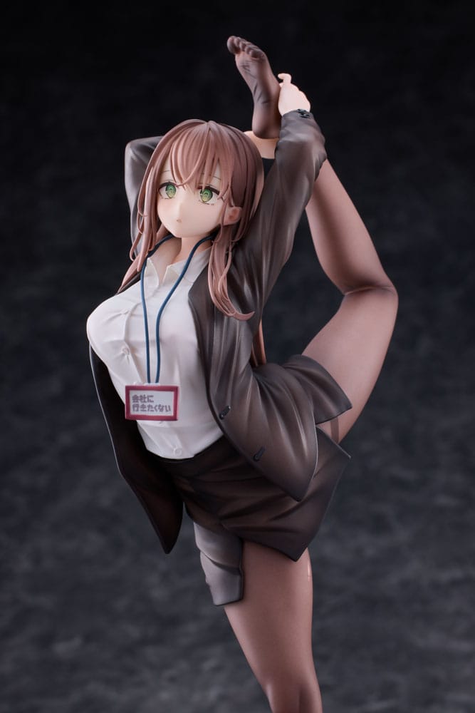 Original Character PVC Statue 1/6 OL-chan Who Doesn't Want to Go to Work White Ver. 26 cm Image 4