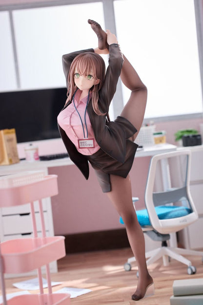 Original Character PVC Statue 1/6 OL-chan Who Doesn't Want to Go to Work Pink Ver. 26 cm Image 4