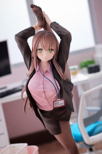 Original Character PVC Statue 1/6 OL-chan Who Doesn't Want to Go to Work Pink Ver. 26 cm Image 6