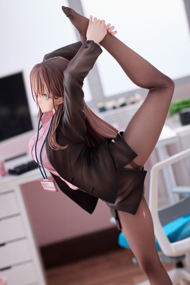 Original Character PVC Statue 1/6 OL-chan Who Doesn't Want to Go to Work Pink Ver. 26 cm Image 9