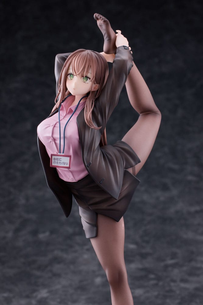 Original Character PVC Statue 1/6 OL-chan Who Doesn't Want to Go to Work Pink Ver. 26 cm Image 15
