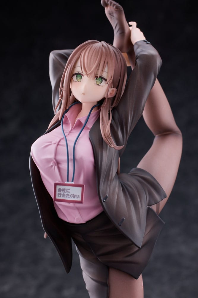 Original Character PVC Statue 1/6 OL-chan Who Doesn't Want to Go to Work Pink Ver. 26 cm Image 16