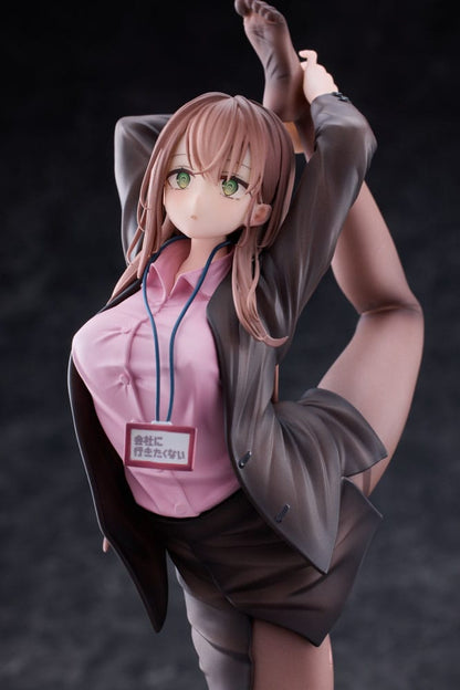 Original Character PVC Statue 1/6 OL-chan Who Doesn't Want to Go to Work Pink Ver. 26 cm Image 16