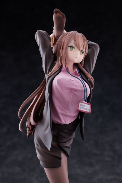 Original Character PVC Statue 1/6 OL-chan Who Doesn't Want to Go to Work Pink Ver. 26 cm Image 17
