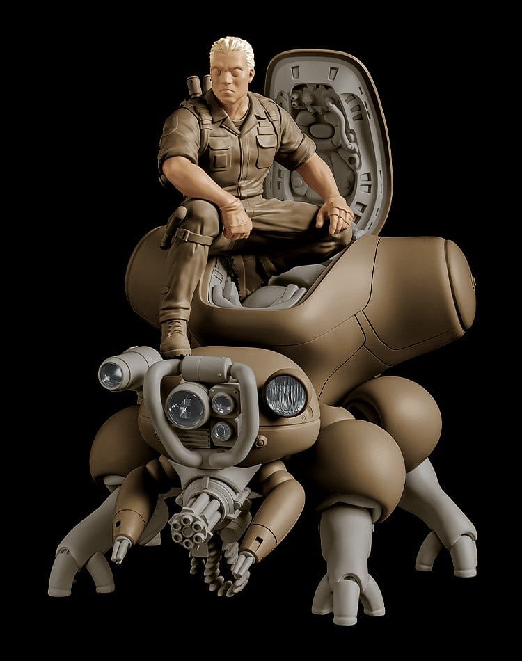 Ghost in the Shell PLAMAX minimum factory Plastic Model Kit Batou mit Fuchikoma 8 cm Image 2