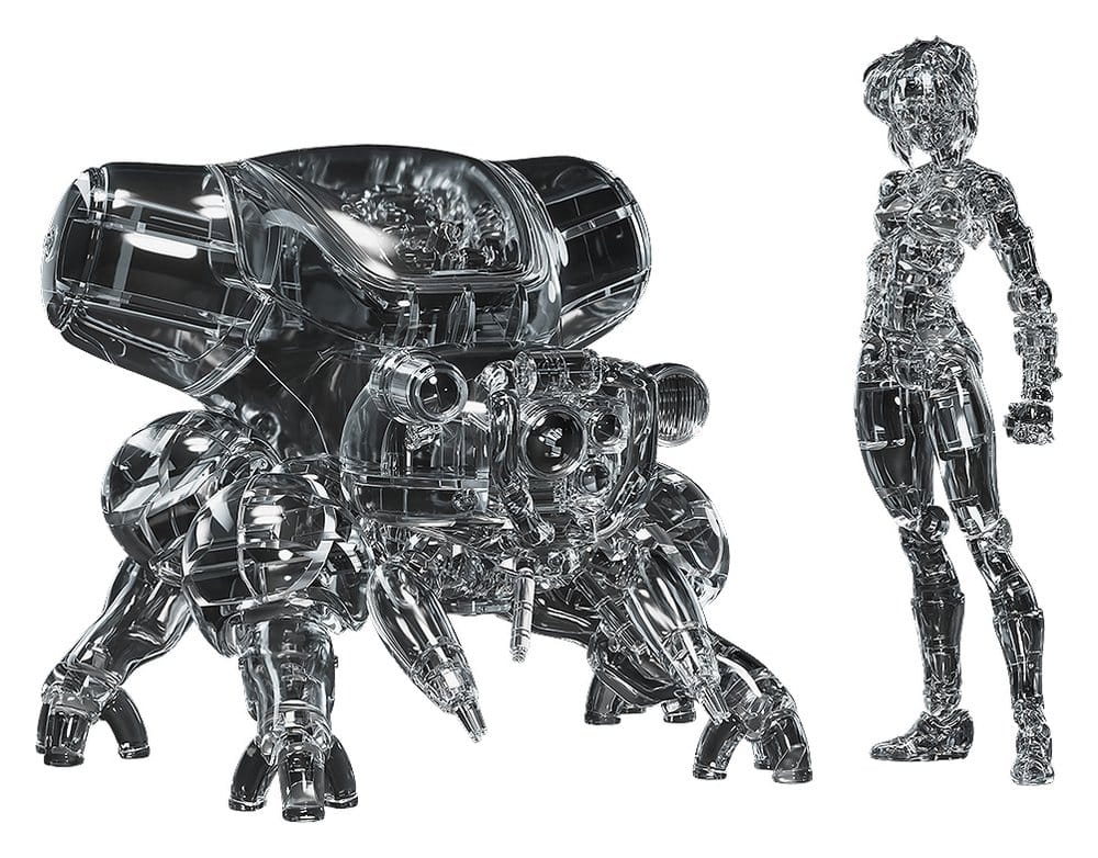 Ghost in the Shell PLAMAX minimum factory Plastic Model Kit Motoko Kusanagi mit Fuchikoma: Thermoptic Camouflage Ver. 8 cm Image 1