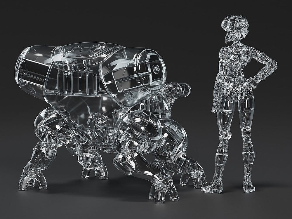 Ghost in the Shell PLAMAX minimum factory Plastic Model Kit Motoko Kusanagi mit Fuchikoma: Thermoptic Camouflage Ver. 8 cm Image 3