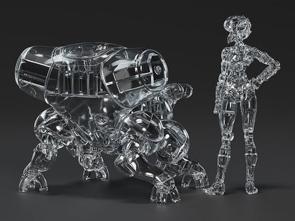 Ghost in the Shell PLAMAX minimum factory Plastic Model Kit Motoko Kusanagi mit Fuchikoma: Thermoptic Camouflage Ver. 8 cm Image 3