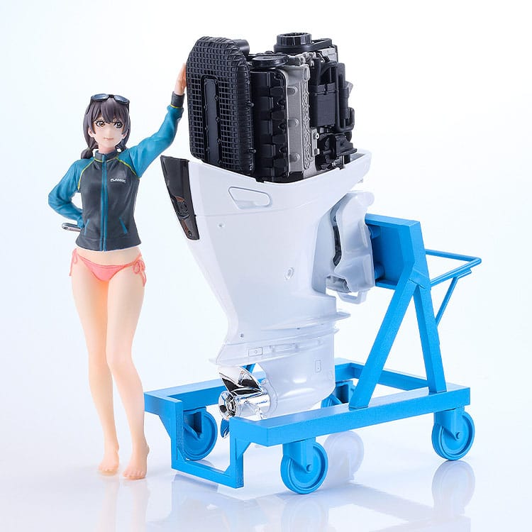 Original Character PLAMAX Plastic Model Kit MF-97 minimum factory Minori with Honda BF350 Grand Prix White 10 cm Image 2